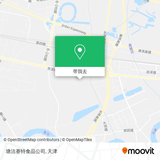 塘沽赛特食品公司地图