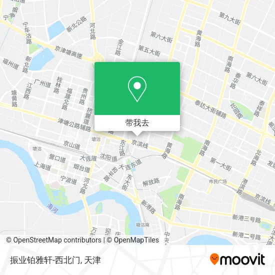 振业铂雅轩-西北门地图