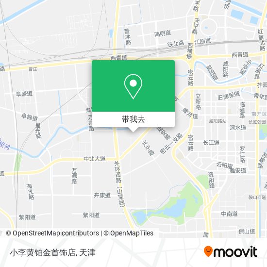 小李黄铂金首饰店地图