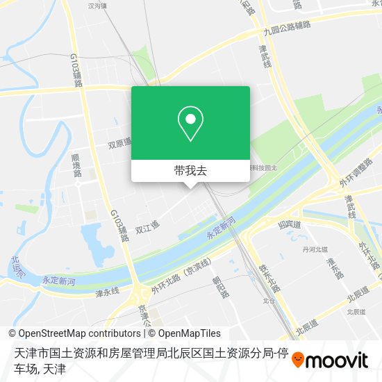 天津市国土资源和房屋管理局北辰区国土资源分局-停车场地图