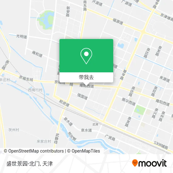 盛世景园-北门地图