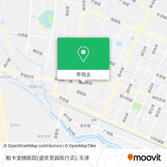 酷卡宠物医院(盛世景园医疗店)地图