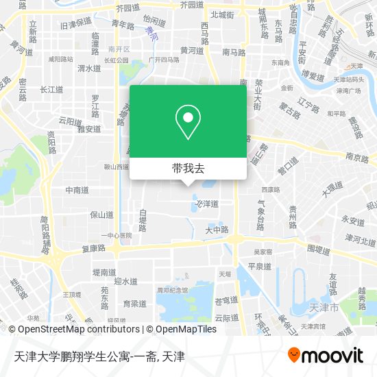 天津大学鹏翔学生公寓-一斋地图