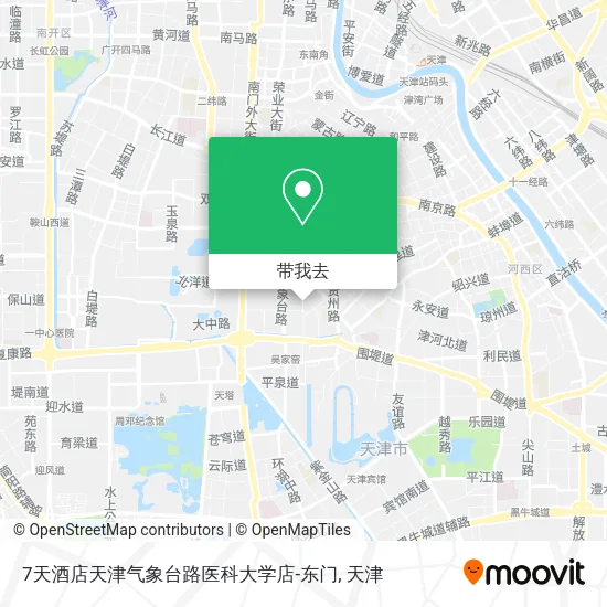 7天酒店天津气象台路医科大学店-东门地图