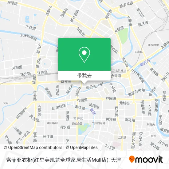 索菲亚衣柜(红星美凯龙全球家居生活Mall店)地图