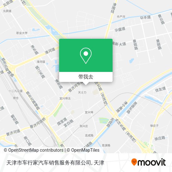 天津市车行家汽车销售服务有限公司地图
