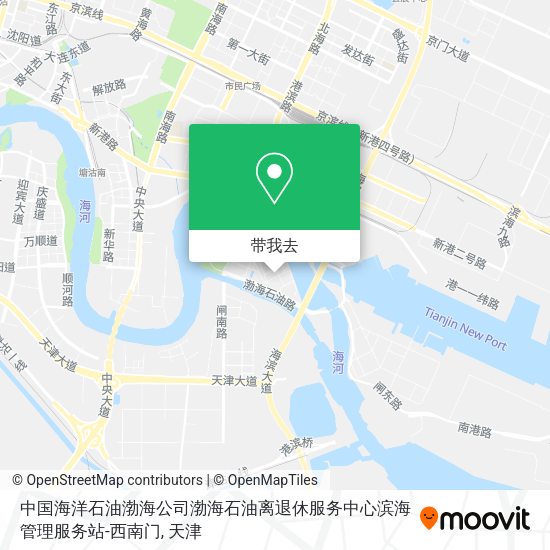 中国海洋石油渤海公司渤海石油离退休服务中心滨海管理服务站-西南门地图