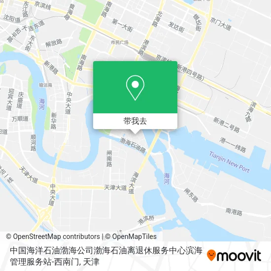 中国海洋石油渤海公司渤海石油离退休服务中心滨海管理服务站-西南门地图