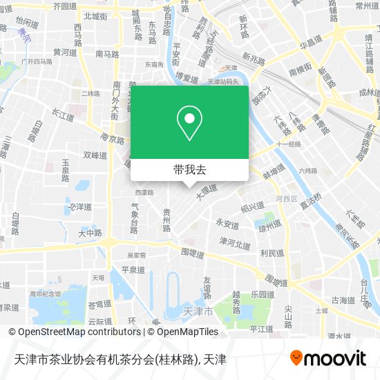 天津市茶业协会有机茶分会(桂林路)地图