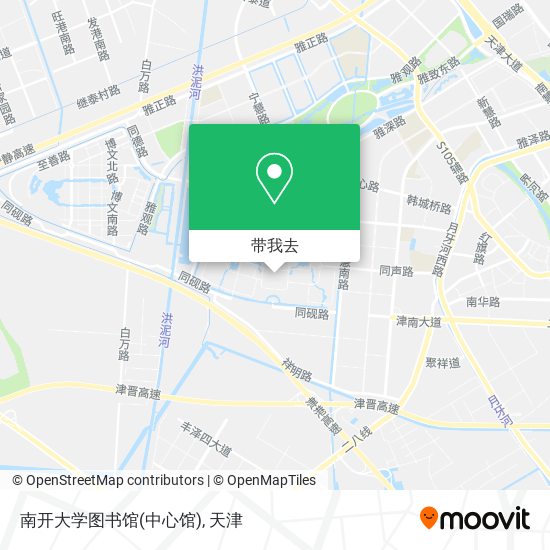 南开大学图书馆(中心馆)地图