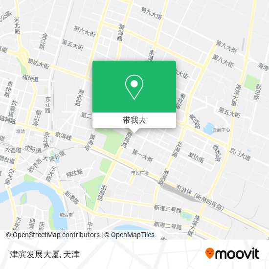 津滨发展大厦地图