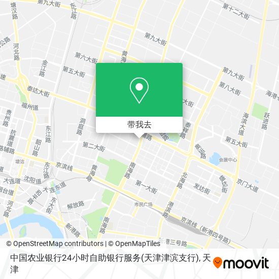 中国农业银行24小时自助银行服务(天津津滨支行)地图
