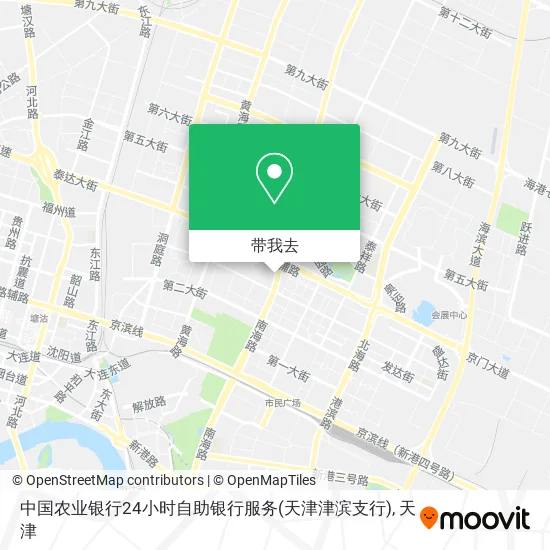 中国农业银行24小时自助银行服务(天津津滨支行)地图