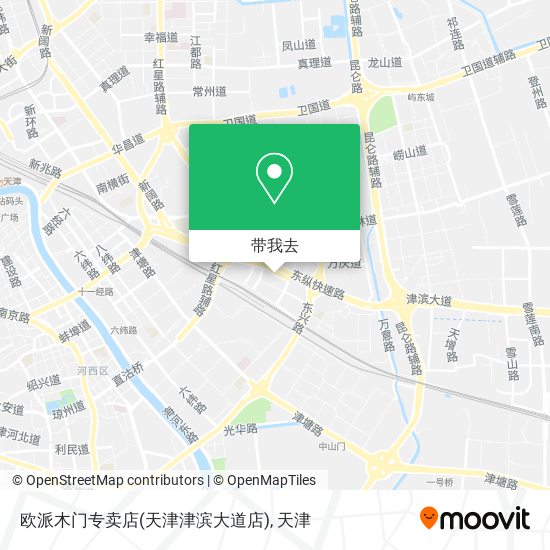 欧派木门专卖店(天津津滨大道店)地图