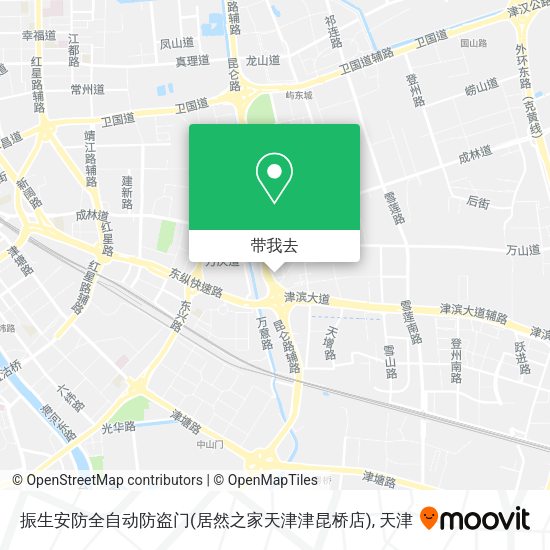 振生安防全自动防盗门(居然之家天津津昆桥店)地图