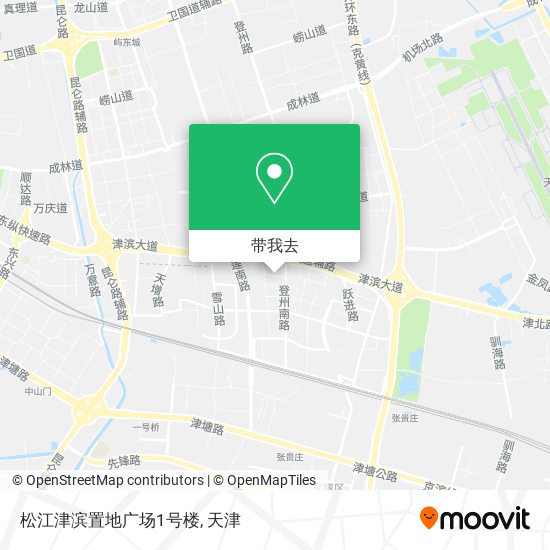 松江津滨置地广场1号楼地图