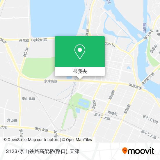 S123/京山铁路高架桥(路口)地图