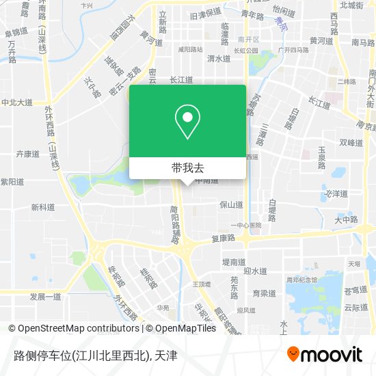 路侧停车位(江川北里西北)地图