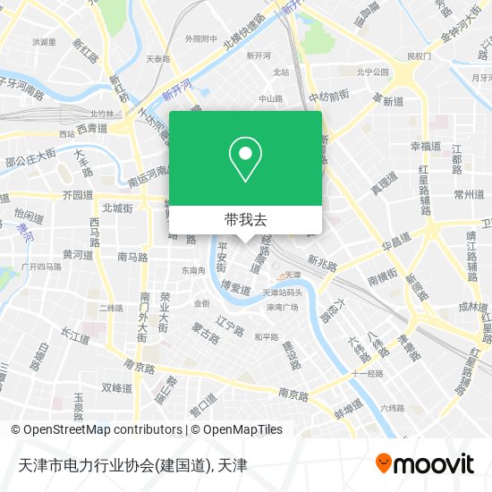 天津市电力行业协会(建国道)地图