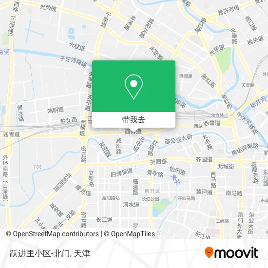 跃进里小区-北门地图
