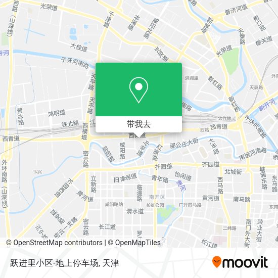 跃进里小区-地上停车场地图