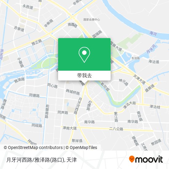 月牙河西路/雅泽路(路口)地图