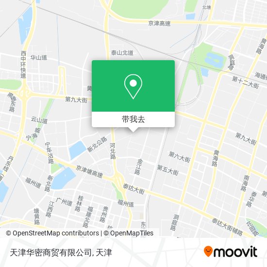 天津华密商贸有限公司地图