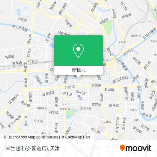 米兰超市(芥园道店)地图