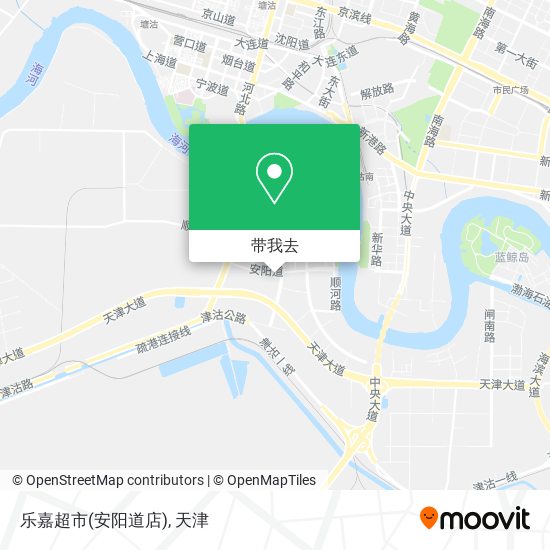 乐嘉超市(安阳道店)地图