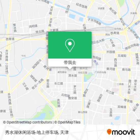 秀水湖休闲浴场-地上停车场地图