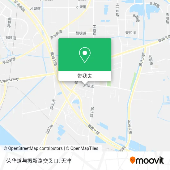 荣华道与振新路交叉口地图