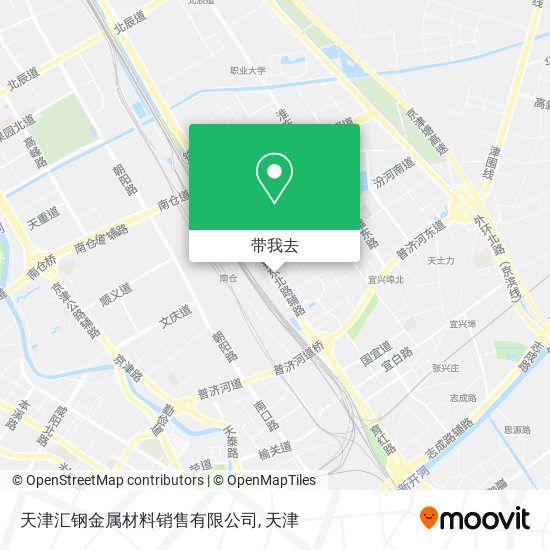 天津汇钢金属材料销售有限公司地图