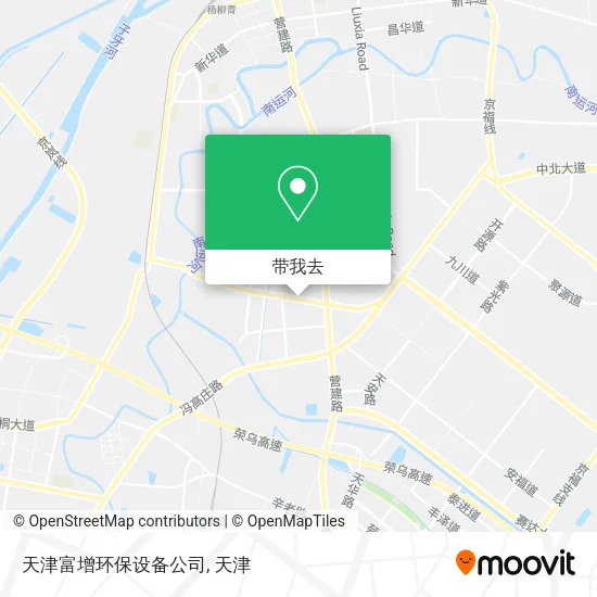 天津富增环保设备公司地图