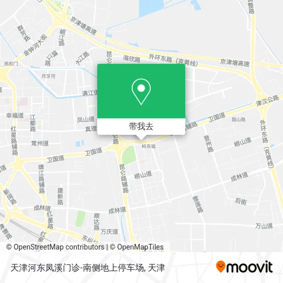 天津河东凤溪门诊-南侧地上停车场地图