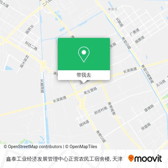 鑫泰工业经济发展管理中心正营农民工宿舍楼地图