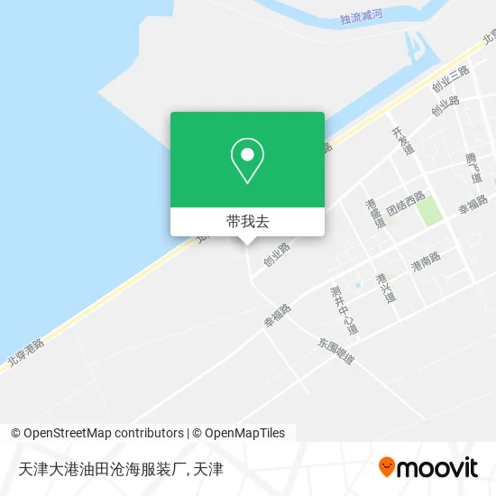 天津大港油田沧海服装厂地图