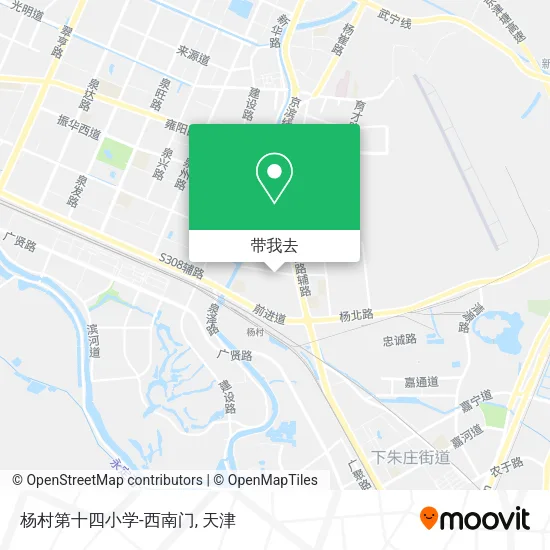 杨村第十四小学-西南门地图