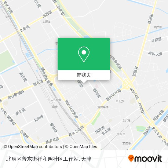 北辰区普东街祥和园社区工作站地图