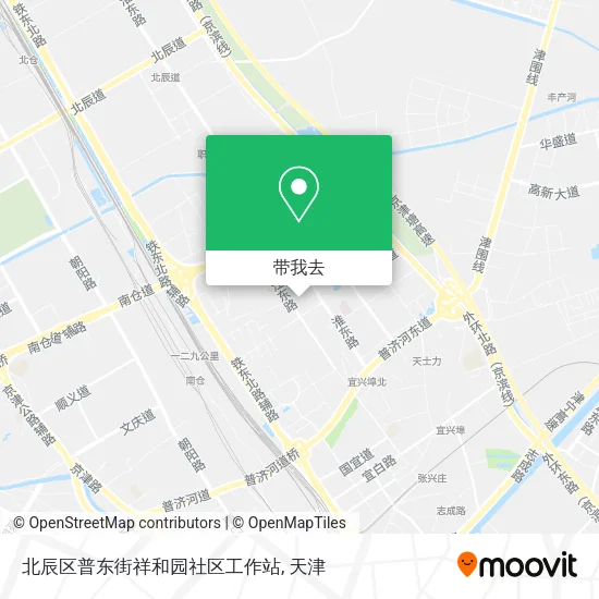 北辰区普东街祥和园社区工作站地图