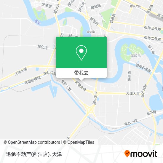 迅驰不动产(西沽店)地图