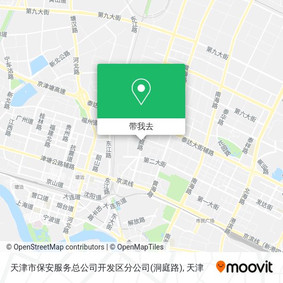 天津市保安服务总公司开发区分公司(洞庭路)地图