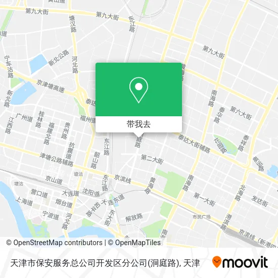 天津市保安服务总公司开发区分公司(洞庭路)地图