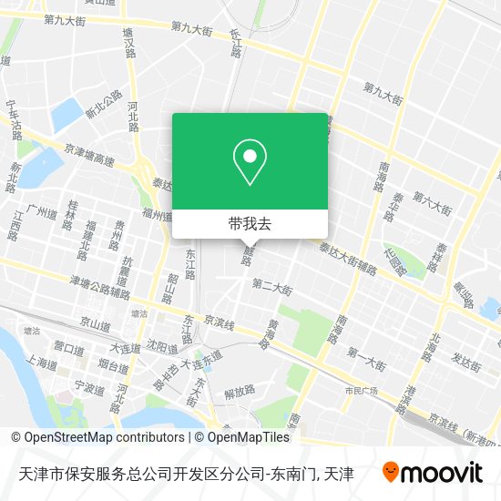 天津市保安服务总公司开发区分公司-东南门地图