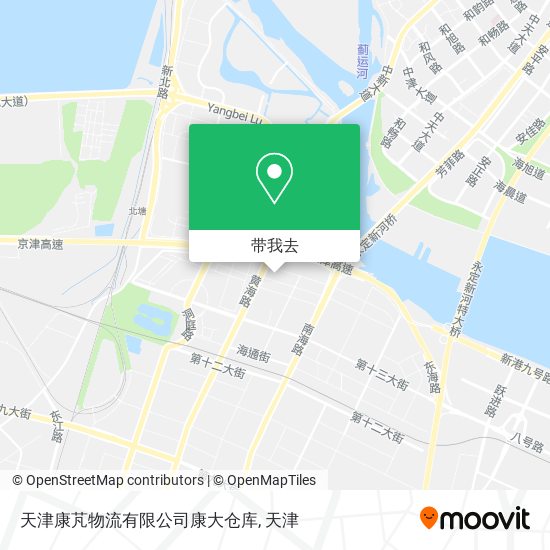 天津康芃物流有限公司康大仓库地图