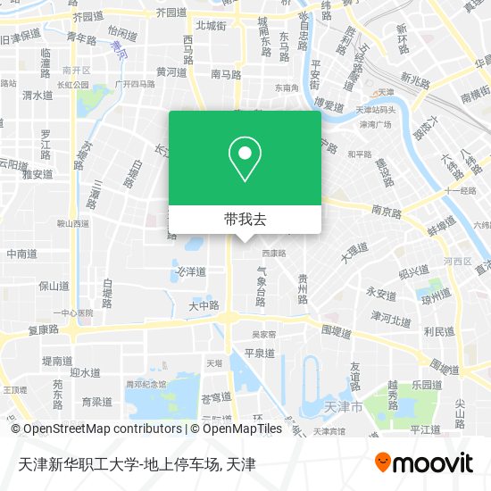 天津新华职工大学-地上停车场地图