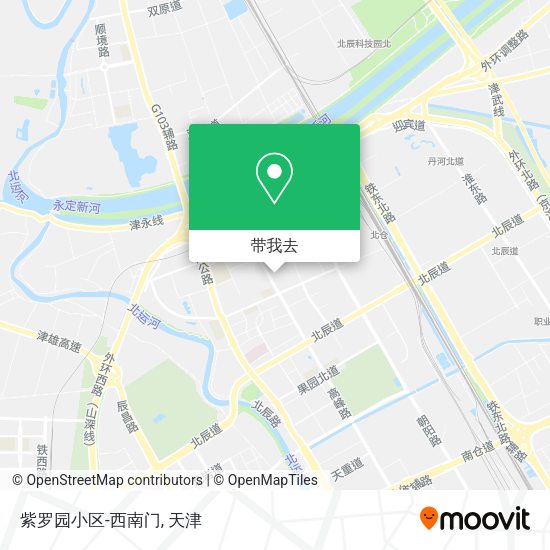 紫罗园小区-西南门地图