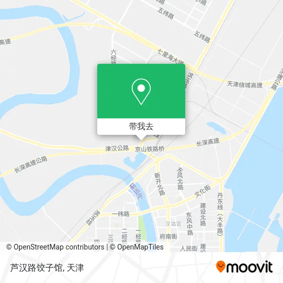 芦汉路饺子馆地图