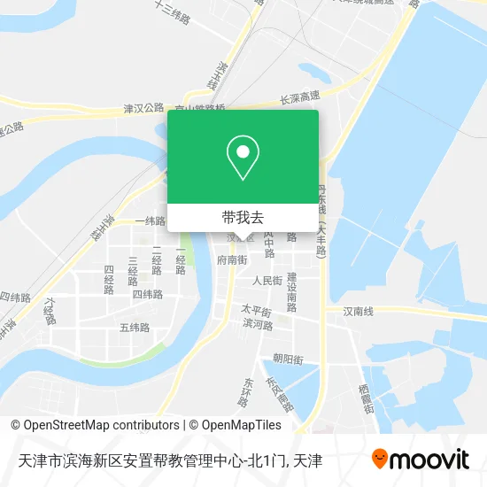 天津市滨海新区安置帮教管理中心-北1门地图