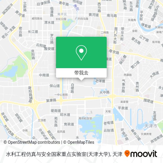 水利工程仿真与安全国家重点实验室(天津大学)地图