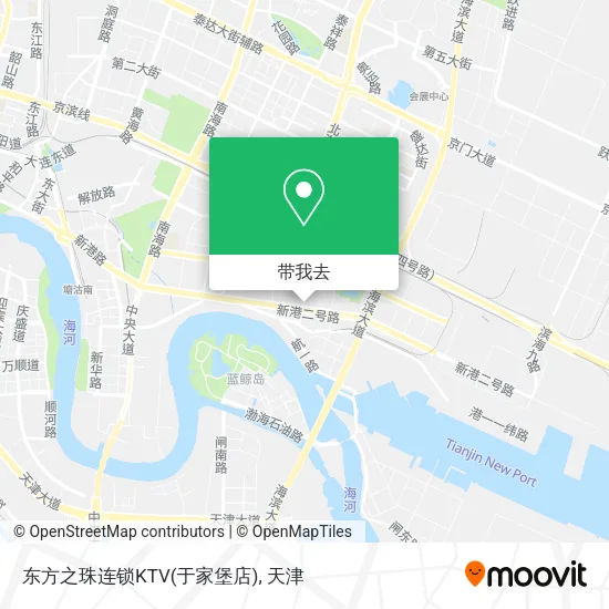 东方之珠连锁KTV(于家堡店)地图